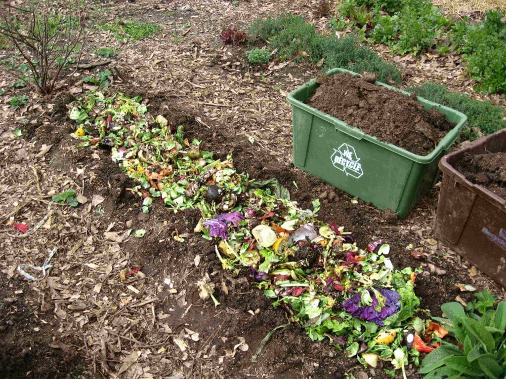 trench compost - winter composting 