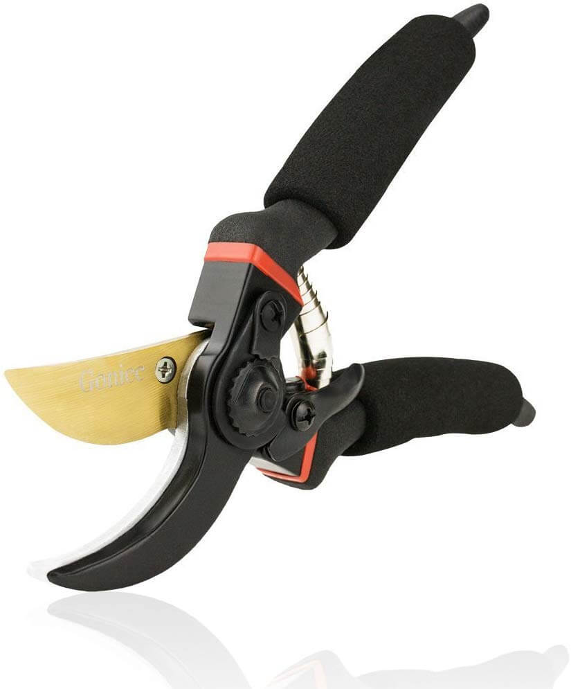 GPPS-1008 Small Garden Hand Pruner & shears For Arranging Flowers and Micro-Tip Pruning Snip gonicc 8 Professional SK-5 Steel Blade Sharp Anvil Pruning Shears Trimming Plants & Hydrop GPPS-1001 