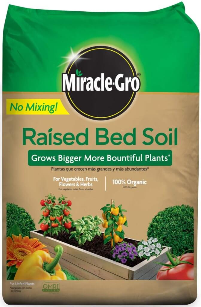 raised garden bed soil
