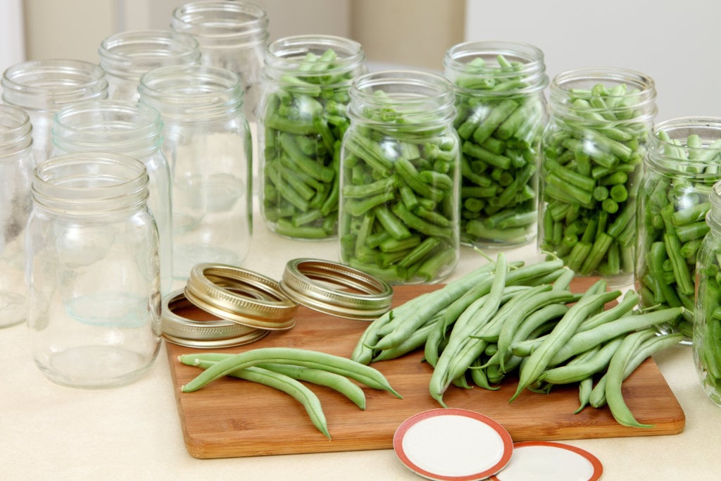 storing green beans