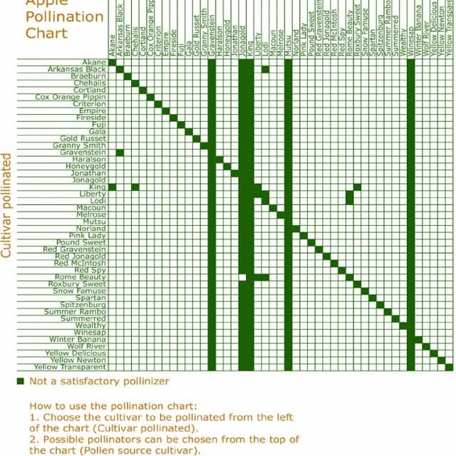 cross pollination chart