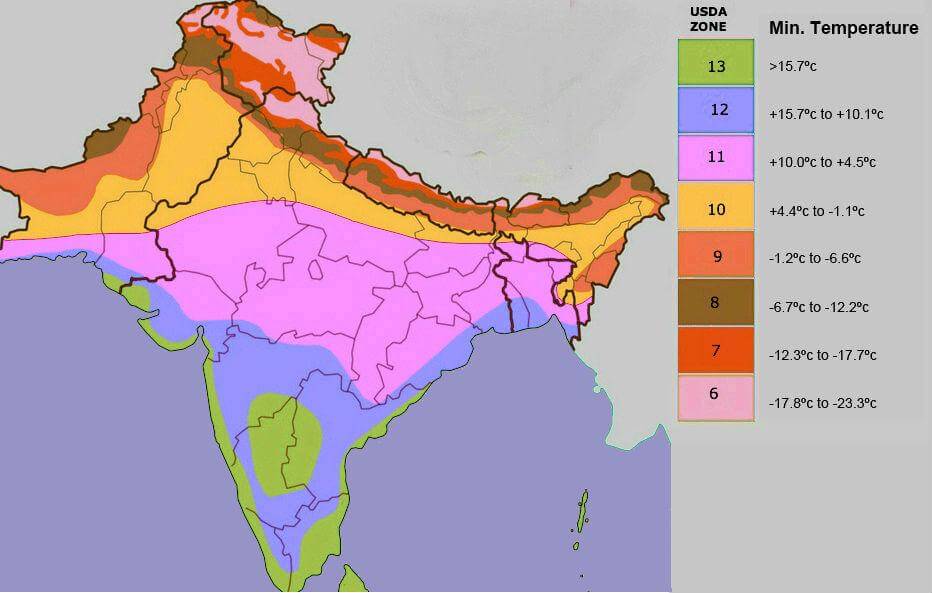India Hardiness Zone