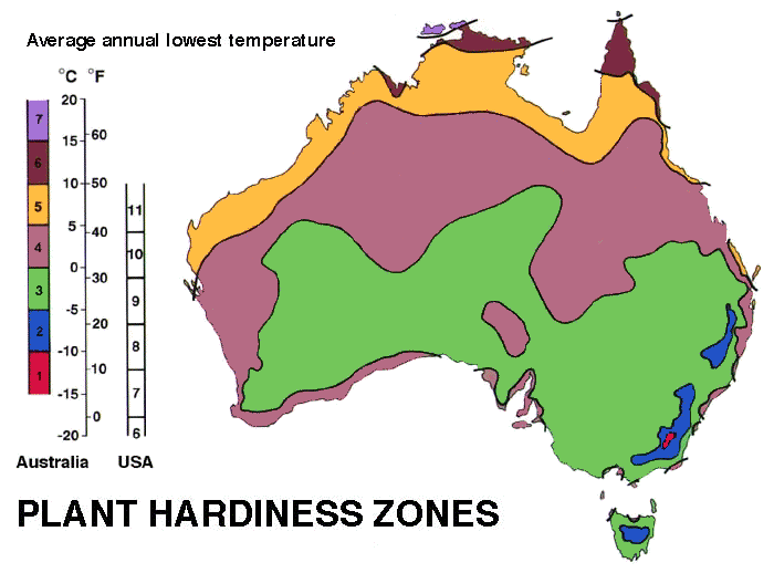 australia hardiness zone